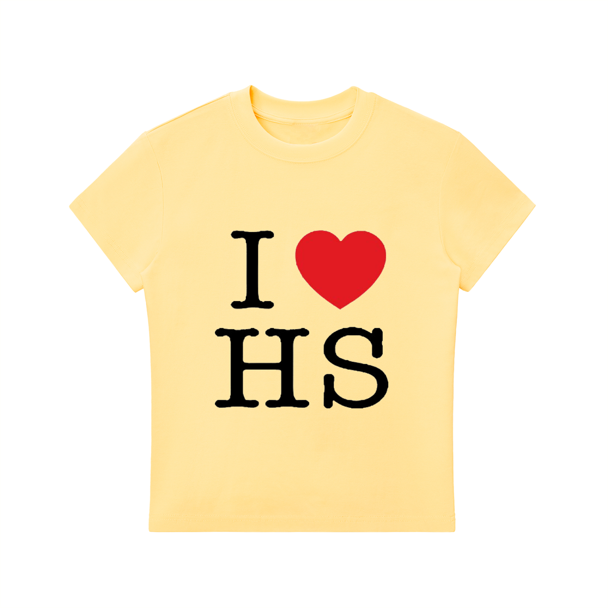 I Love HS crewneck tee