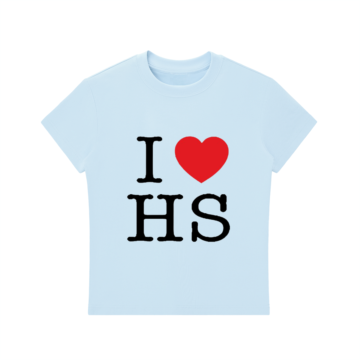 I Love HS crewneck tee